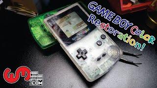 Let’s Refurb - Clear Gameboy Color refurbish for resale