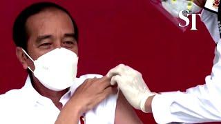 Indonesian President Joko Widodo receives Chinese vaccine