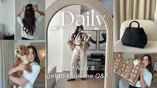 VLOG: H&M haul & life in your 20's, marriage, kids, get to know me