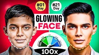 100X Glowing & Attractive Face Transformation Routine -Clear & Sharp Face