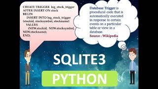 Python - How to use Sqlite3 database Triggers - How to create Triggers - Part9