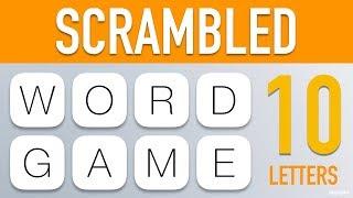 Scrambled Word Games - Guess the Word Game (10 Letter Words)