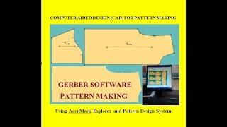 computer aided design (cad) for pattern making | Gerber pattern making @rmgpm16