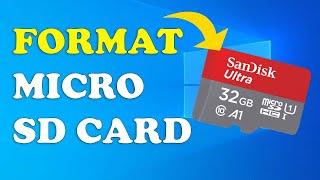 How to Format Micro SD Card on Windows 10 PC/Laptop (Fast Method)