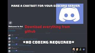 Discord chatbot |code in github | using machine learning model