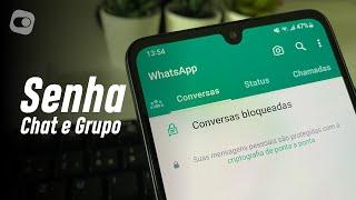 (SENHA NA CONVERSA) e ocultar grupos do WhatsApp