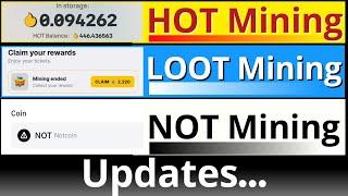 NOT HOT LOOT Mining Bot Updates || How to Check Your Rewards