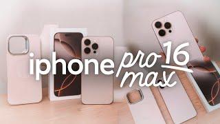 Unboxing iPhone 16 Pro Max & Accessories  Desert Titanium!