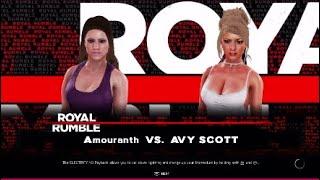 WWE2K20 Amouranth Vs Avy Scott