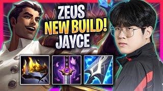 ZEUS PLAYS JAYCE WITH NEW BUILD! - T1 Zeus Plays Jayce TOP vs Ornn! | Season 2024