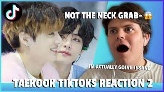 Gay Guy Reacts To JUICY TAEKOOK TIKTOKS! (DID I JUST SEE THAT?! Jungkook & Taehyung V BTS)