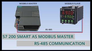S7 200 SMART PLC - RS485 Modbus Master  - on board port
