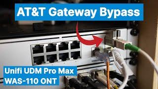 Easy AT&T BGW320 Gateway Bypass with UniFi UDM Pro Max via the WAS-110 SFP ONT on a stick from 8311