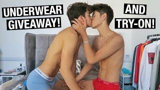 boyfriends trying on underwear..