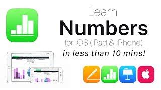 Complete Numbers for iOS Tutorial - Full quick class/guide + EXTRAS! iPad & iPhone