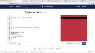 CodeClass Common Errors: Animation