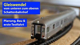 My model railroad dream layout: The first track helix is created (English subtitles)