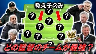 起用試合が多い選手のみを使ってチームを作ったら、最強のチームができる監督は誰？