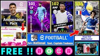 eFootball™ 2025 Official New Ambassador Pack & Free Players  Daily Game Free Epics & Coins 