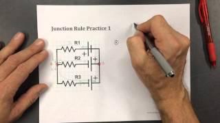 Kirchhoff's junction rule practice 1