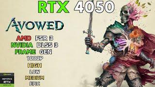 " Avowed on RTX 4050 | All Settings Tested !!  | Performance & Benchmarks"