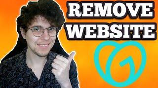 How To Remove Website From GoDaddy Domain