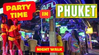 (RE UP) Crazy Phuket Nightlife Walk Through Beach rd Patong 2024