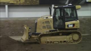 Caterpillar D5K2 with Grade Slope Assist and Grade Control 3D demo