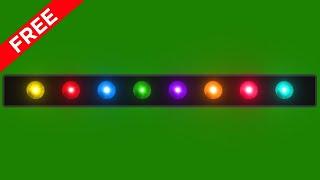 decorative colorful disco stage serial lights free green screen video