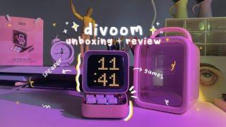 ROOM DECOR AESTHETIC   unboxing + review divoom ditoo-plus speaker