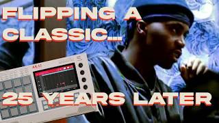 Making a beat with the sample from “Nas is Like” on the MPC Live 2