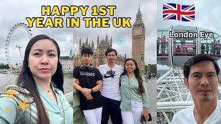 OFW LIFE IN UK: MY FAMILY CELEBRATES THEIR 1ST YEAR IN THE UK - EXPLORING LONDON EYE AND BIG BEN