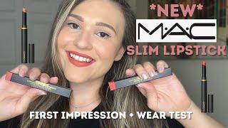 *NEW* MAC POWDER KISS VELVET BLUR SLIM LIPSTICK - first impressions + wear test