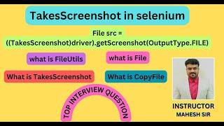 How To TakesScreenshot in selenium webdriver|Takes Screenshot,getscreenshot command is selenium