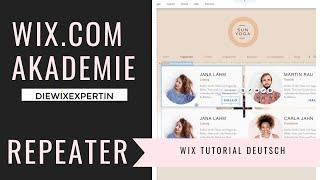 WIX.COM AKADEMIE | Wix Repeater | Tutorial deutsch