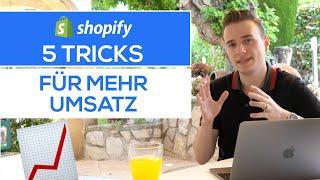 5 Tricks für sofort mehr Umsatz mit Shopify! | Jonathan Nägele