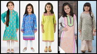 Designer's Kid's kurti designs/Cotton Kurti Designs For 1 To 10 Year Baby Girls/Kids Shalwar Qameez