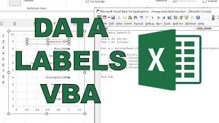 Change size and position of data labels using vba in excel