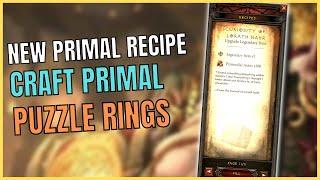 Season 28 NEW Primal Recipe and Crafting Ancient Puzzle Rings Diablo 3 Reaper of Souls Patch 2.7.5