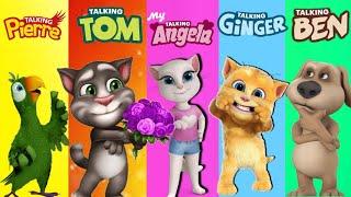 TALKING TOM vs TALKING ANGELA vs TALKING GINGER vs TALKING Ben vs TALKING Pierry GAMEPLAY