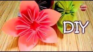 How to Make an Origami Flower for Kusudama (Flower Ball) - cone paper flower