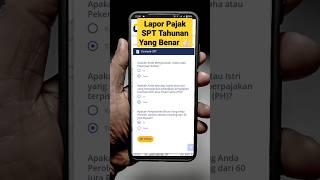 LAPOR SPT ONLINE PAKAI HP TERBARU TIDAK PERLU KE KANTOR PAJAK