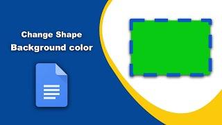 How to change shape background color in google docs