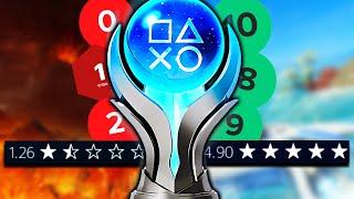 I Platinum'd the BEST & WORST Rated Games on the PS Store!