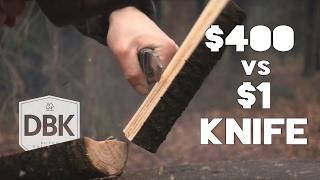 $1,- Knife VS $400,- Knife // A Battle To The Death