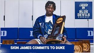 Sion James Commits To Duke Basketball | Duke Blue Devils Podcast