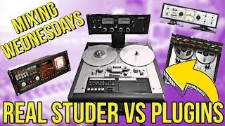 $15,000 tape machine vs $100+ tape plugins.. Will you pick the real studer tape??