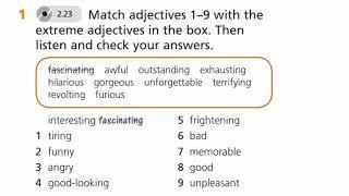 English Plus 9. Module 6. Extreme adjectives. Ex 1 p. 72