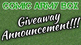 Comic Army Box • Members Giveaway Announcement!!! • Sponsored By The Comic Vet & Retro Rocket Comics