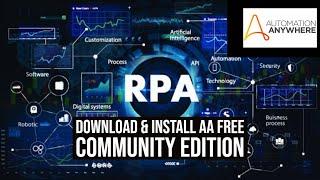 A 2019 Download and install automation Anywhere Community Edition 11 A 2019, certification